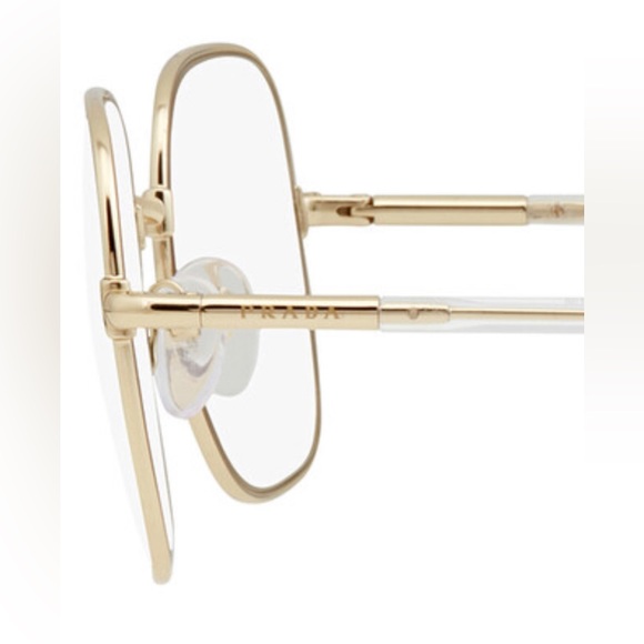 Brand New PRADA Clear Blue Light Filter Square Ladies Sunglasses PR 67XS ZVN08N - Picture 4 of 10